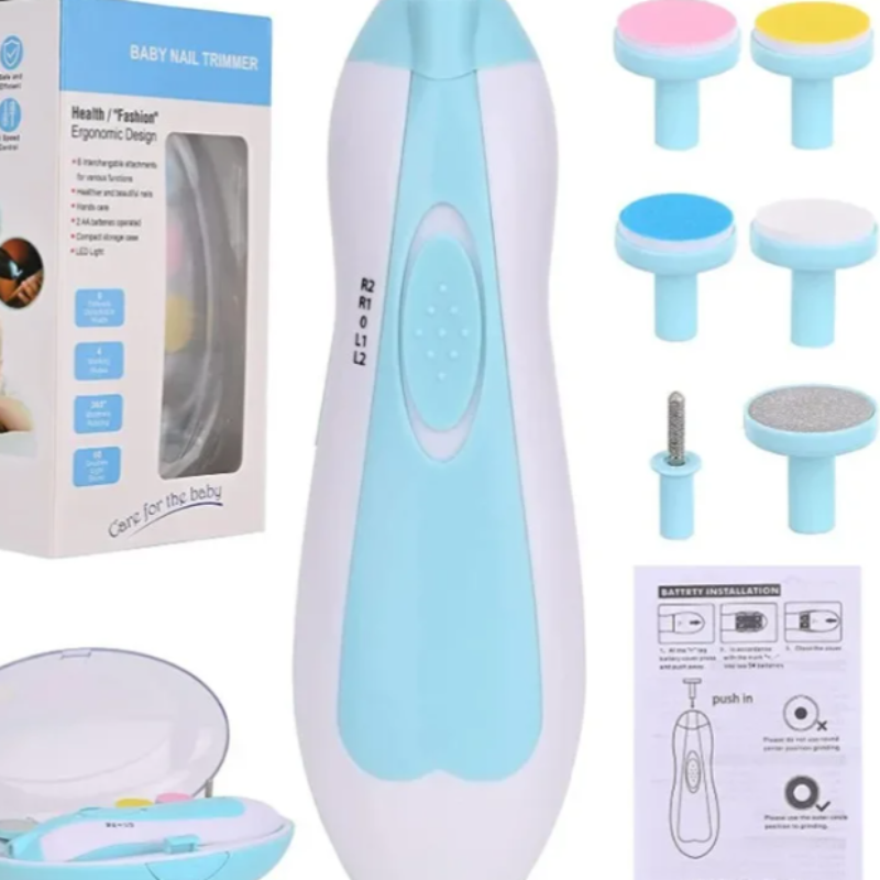 All-in-One Electric Baby Nail Trimmer and Manicure Set for Fingernails and Toes