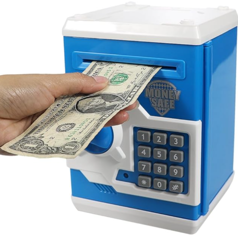 Digital Mini ATM Coin Bank with Password Protection for Savings
