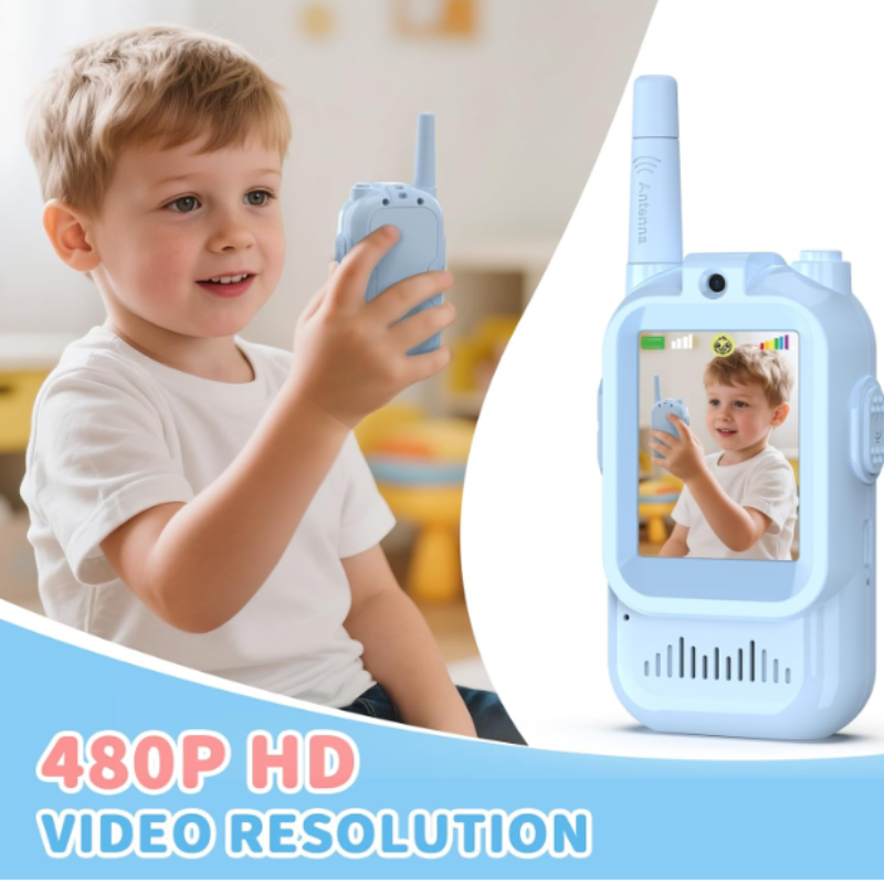 Mini Smart Camera Walkie Talkie for Kids - Outdoor Intercom for Fun Adventures