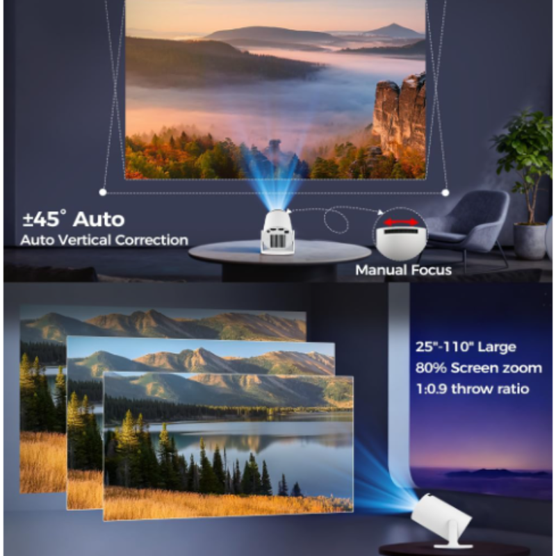 MAGCUBIC HY300 PRO 8K Android Projector - Perfect for Home Cinema & Outdoor Use