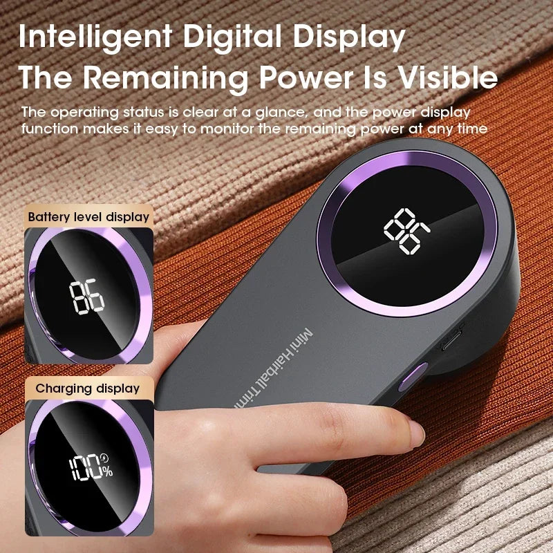 USB Rechargeable LED Lint Remover for Clothing