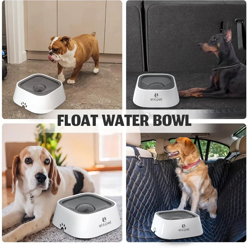 Anti-Spill Slow Feeder Water Bowl for Pets