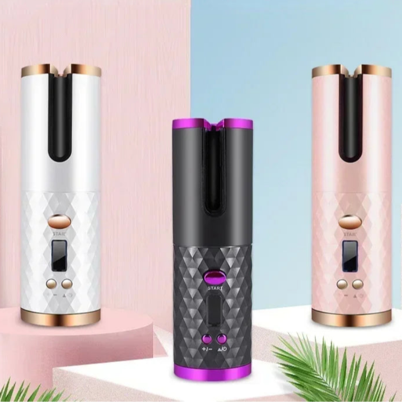 USB Rechargeable Portable Wireless Automatic Hair Curler with Anti-Scald Design