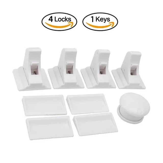 Invisible Magnetic Child Safety Lock - No Drilling or Screws Needed for Doors and Drawers