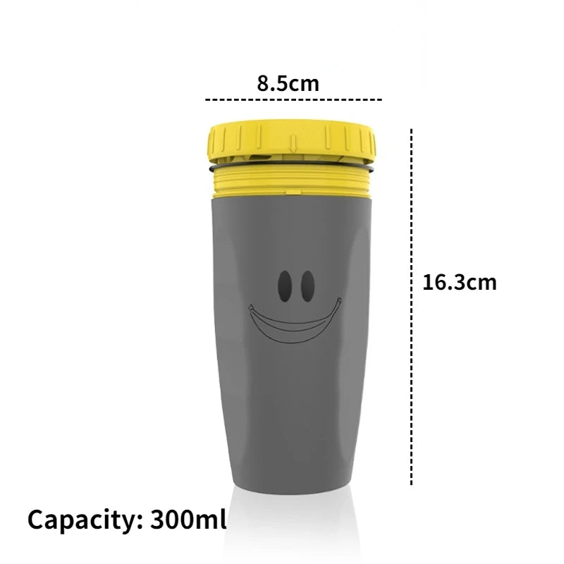 Creative Thermos Mug with Screw Lid and Straw - Portable Design