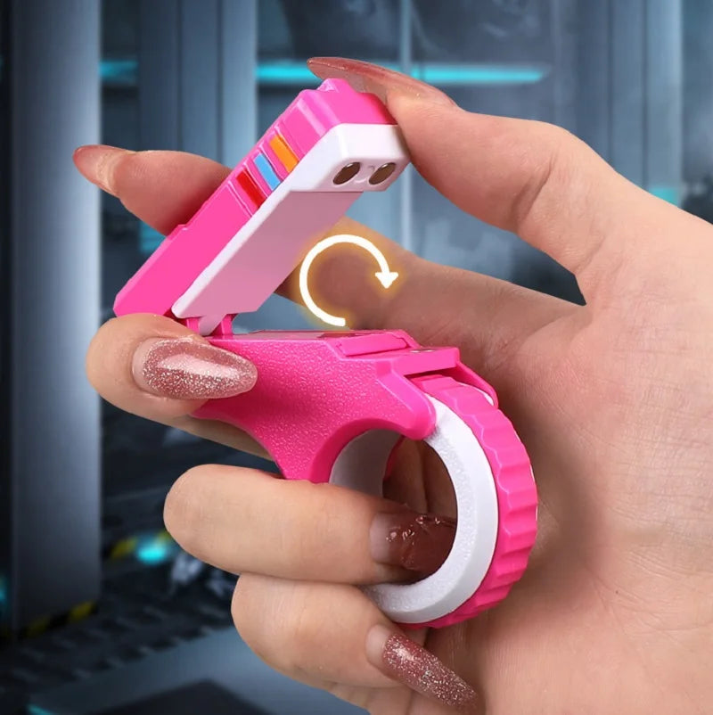 Haptic Sensory Fidget Spinner Toy with Stress Relief Ratchet Wheel - Perfect for Kids and Adults