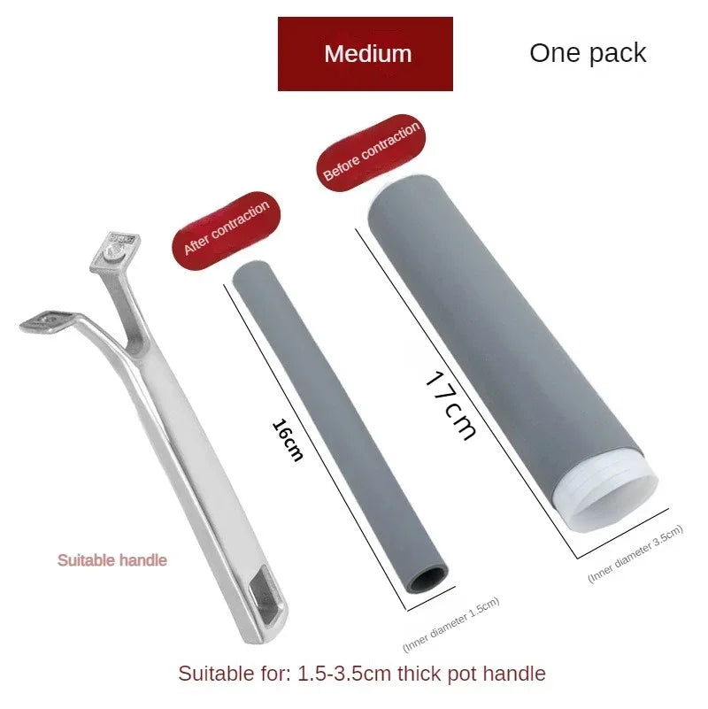 Heat-Resistant Rubber Cover for Pot Handles - Anti-Scalding Protection