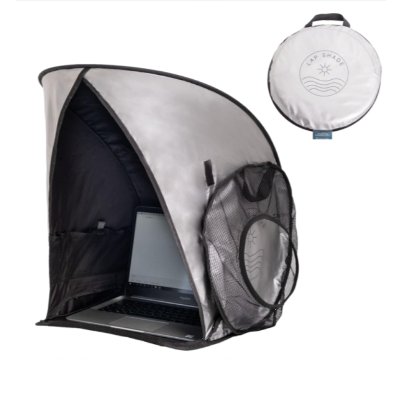 Portable Foldable Laptop Sun Shade - Outdoor Glare Protection Hood