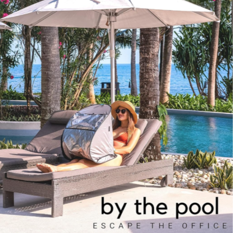 Portable Foldable Laptop Sun Shade - Outdoor Glare Protection Hood