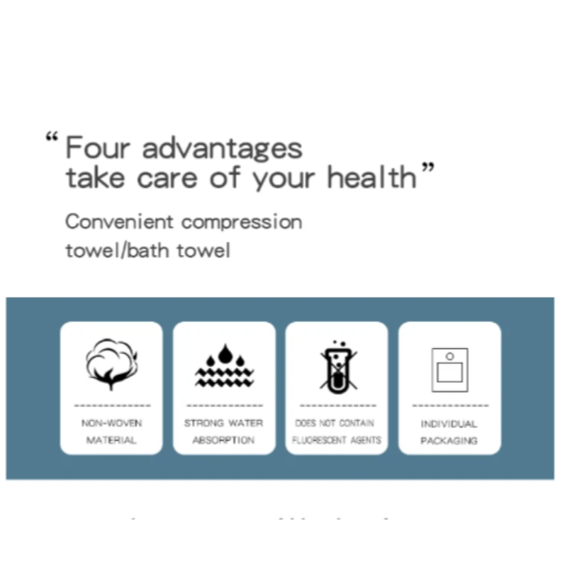Extra-Large Soft Absorbent Disposable Compressed Travel Bath Towel